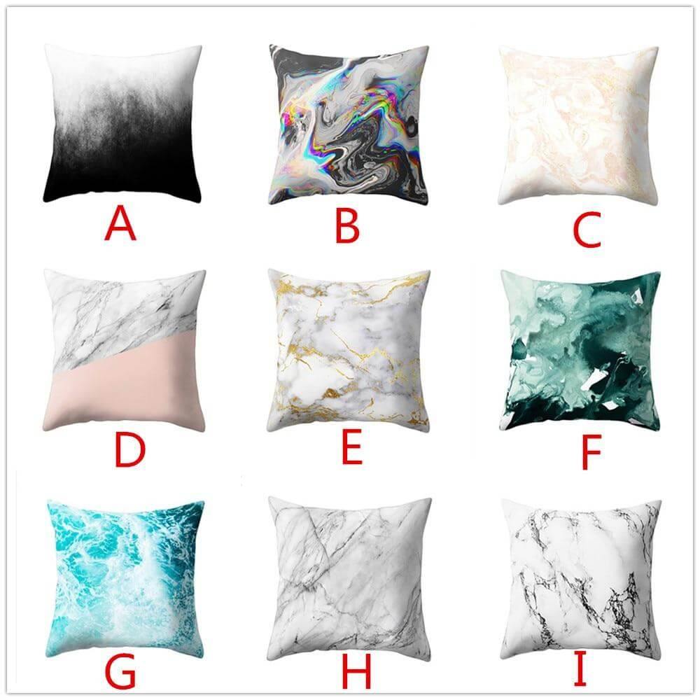 Luxury Marble Pattern Throw Pillow Covers