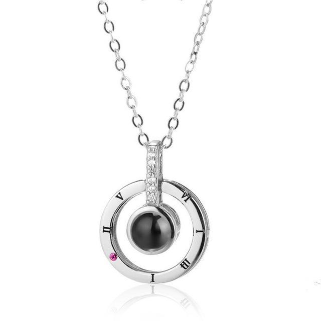 Romantic Multilingual Love Pendant Necklace - Fesara