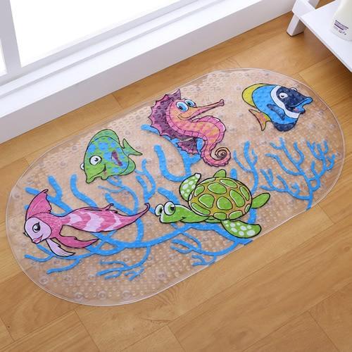 Fun Design Non-Slip Baby Bath Mats With Suckers