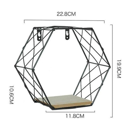 Metal Grid Wall Storage Shelf