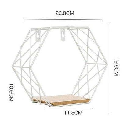 Metal Grid Wall Storage Shelf