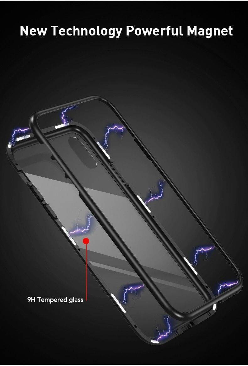 Clear Protective Glass Phone Case for iPhone - Fesara