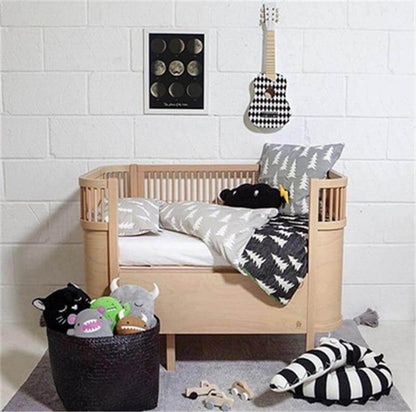 Soft Baby Cotton Crib Pillow with Fun Designs