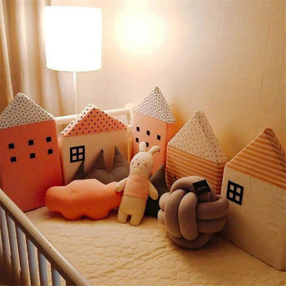 Soft Baby Cotton Crib Pillow with Fun Designs