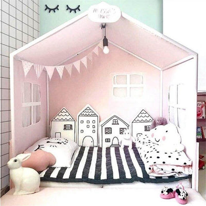 Soft Baby Cotton Crib Pillow with Fun Designs
