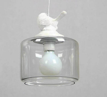 Stunning Glass Bird Pendant Light Fixture