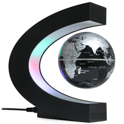 Luxury Floating Globe Lamp with LED Light and US Plug - Fesara