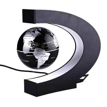 Luxury Floating Globe Lamp with LED Light and US Plug