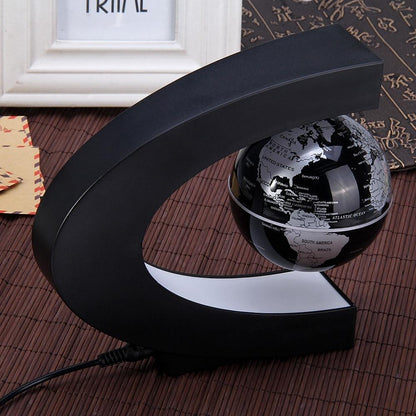 Luxury Floating Globe Lamp with LED Light and US Plug