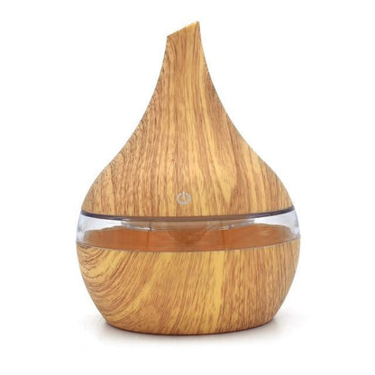 Natural Wood Electric Cool Mist Humidifier Oil Diffuser - Fesara