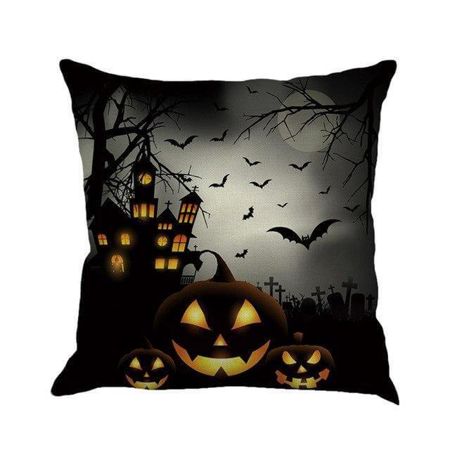 Spooky Haunted House Cushion Covers - Fesara