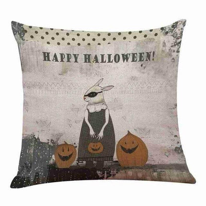 Soft Pumpkin Pattern Halloween Pillow Covers