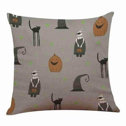Soft Pumpkin Pattern Halloween Pillow Covers