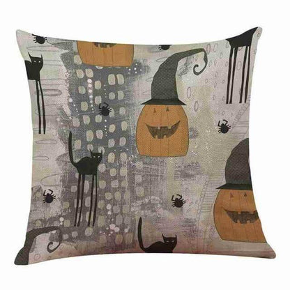 Soft Pumpkin Pattern Halloween Pillow Covers