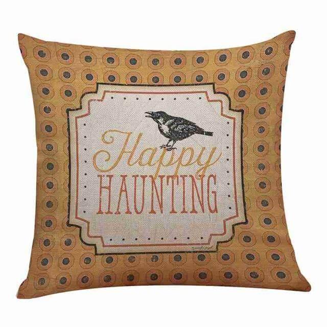 Soft Pumpkin Pattern Halloween Pillow Covers