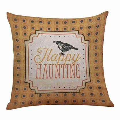 Soft Pumpkin Pattern Halloween Pillow Covers