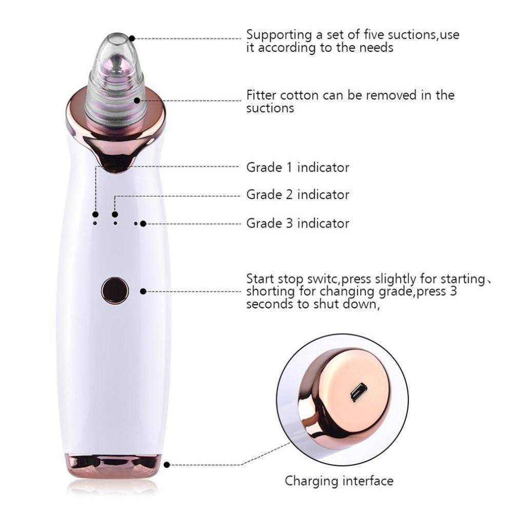 Pore Cleansing Blackhead Remover Vacuum Facial Machine