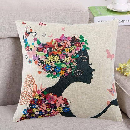 Colorful Tree Pattern Soft Pillow Covers