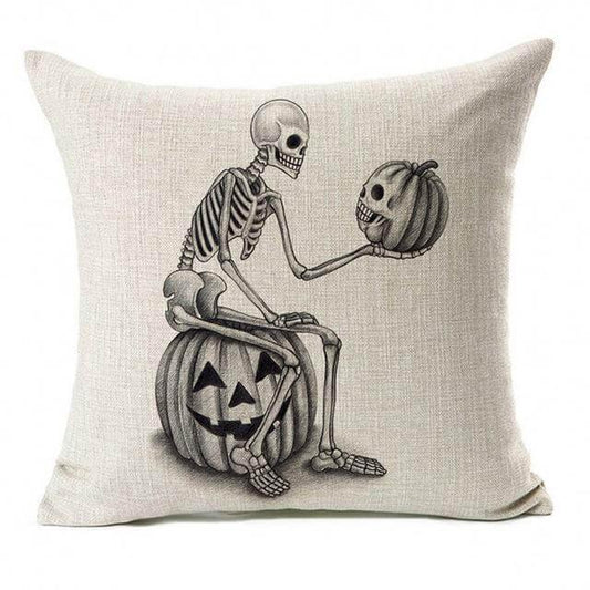 Spooky Skull Halloween Pillow Covers - Fesara