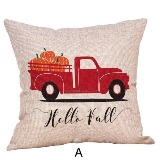 Autumn Halloween Pumpkin Decorative Pillow Covers - Fesara