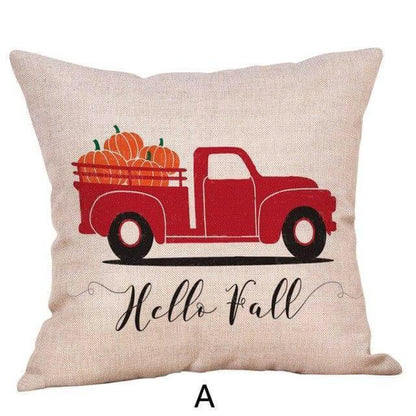 Autumn Halloween Pumpkin Decorative Pillow Covers - Fesara