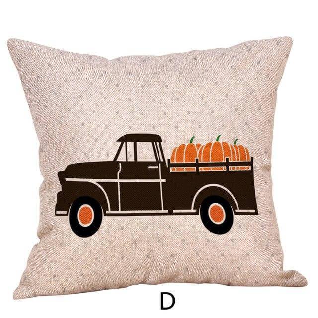 Autumn Halloween Pumpkin Decorative Pillow Covers