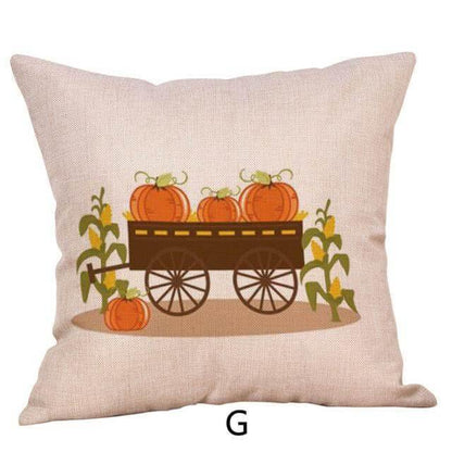 Autumn Halloween Pumpkin Decorative Pillow Covers