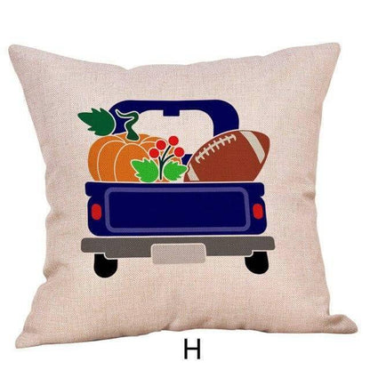 Autumn Halloween Pumpkin Decorative Pillow Covers