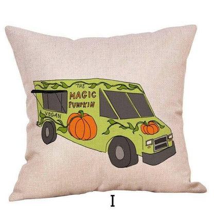 Autumn Halloween Pumpkin Decorative Pillow Covers