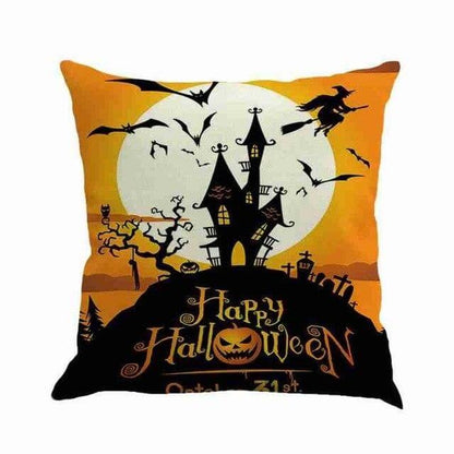 Spooky Haunted House Halloween Pillow Covers