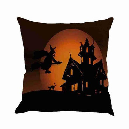 Spooky Haunted House Halloween Pillow Covers
