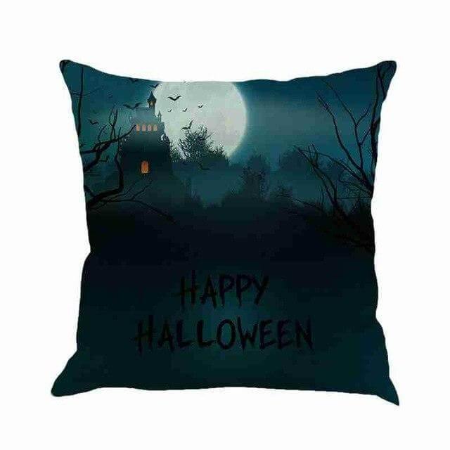 Spooky Haunted House Halloween Pillow Covers