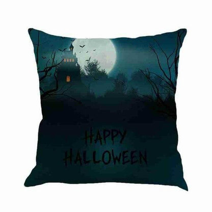 Spooky Haunted House Halloween Pillow Covers