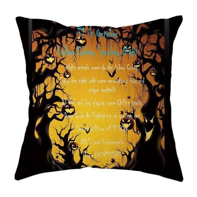 Spooky Halloween Throw Pillow Covers