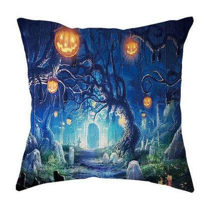 Spooky Halloween Throw Pillow Covers