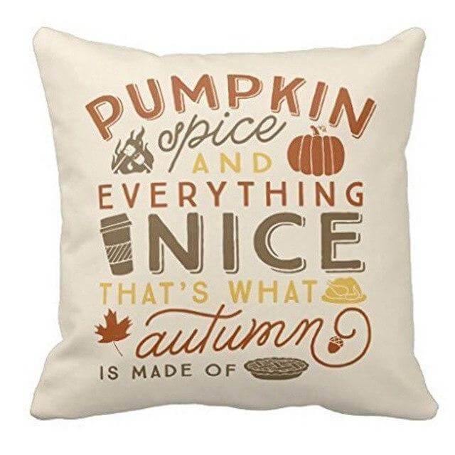 Autumn Harvest Halloween Throw Pillow Covers - Fesara