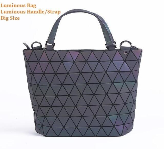 Glowing Geometric Tote Bag for Women