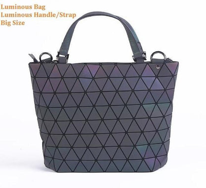 Glowing Geometric Tote Bag for Women
