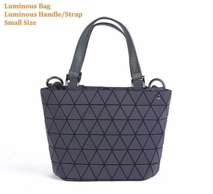 Glowing Geometric Tote Bag for Women