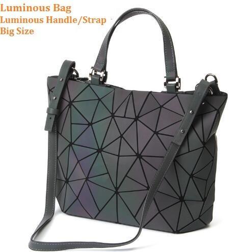 Glowing Geometric Tote Bag for Women