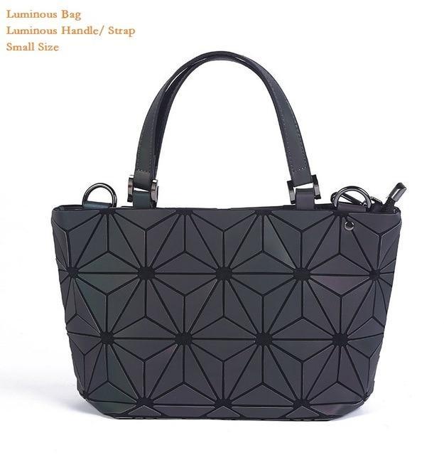 Glowing Geometric Tote Bag for Women