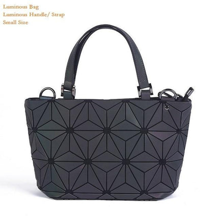 Glowing Geometric Tote Bag for Women