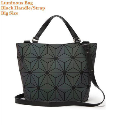 Glowing Geometric Tote Bag for Women