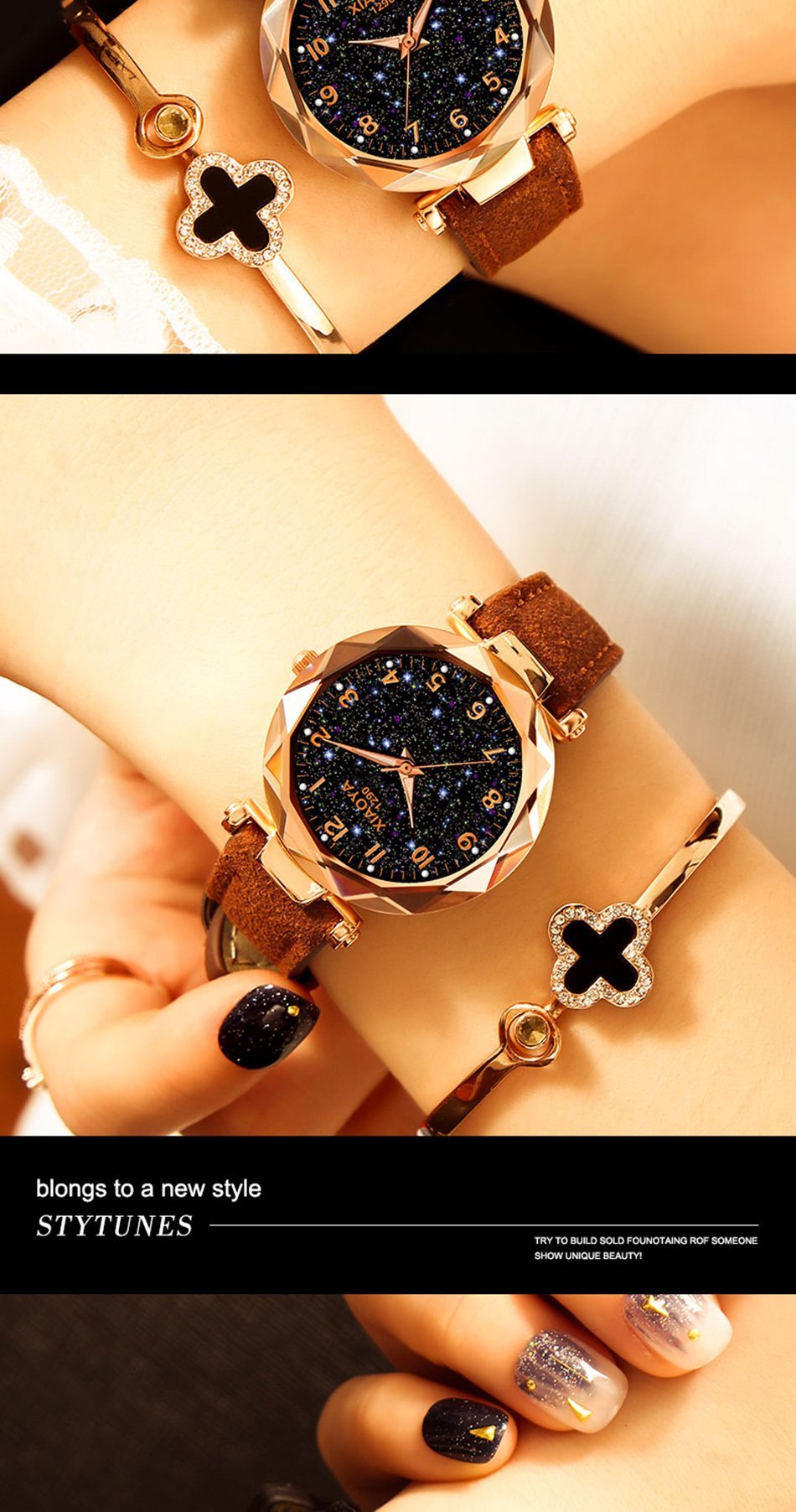 Colorful Celestial Ladies Fashion Watch Bracelet