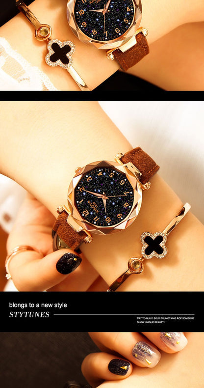 Colorful Celestial Ladies Fashion Watch Bracelet
