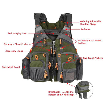 Premium Fishing Safety Life Jacket