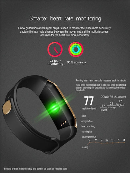 Accurate Fitness Tracker Smartwatch Heart Monitor Waterproof Sport Watch