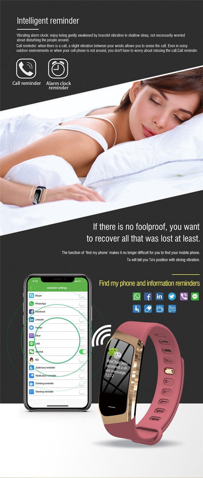 Accurate Fitness Tracker Smartwatch Heart Monitor Waterproof Sport Watch
