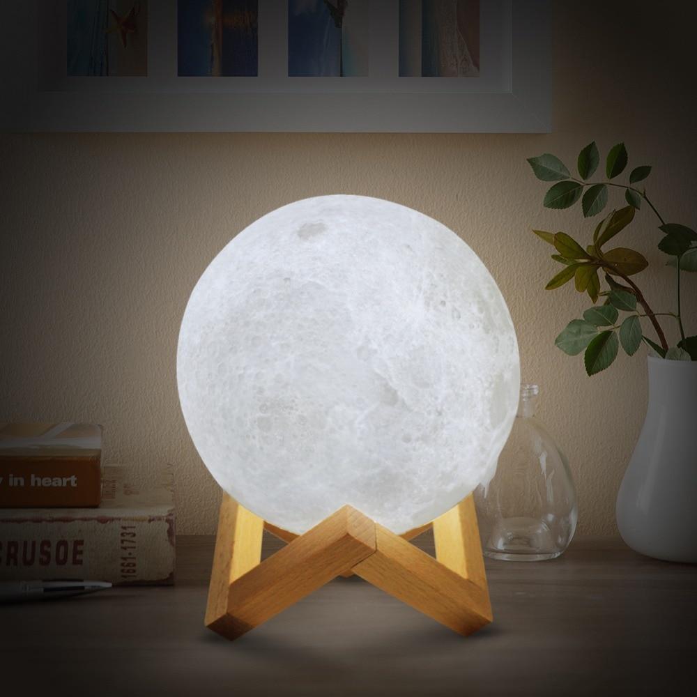 Colorful Battery Operated LED Moon Night Lamp