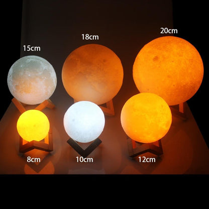 Colorful Battery Operated LED Moon Night Lamp